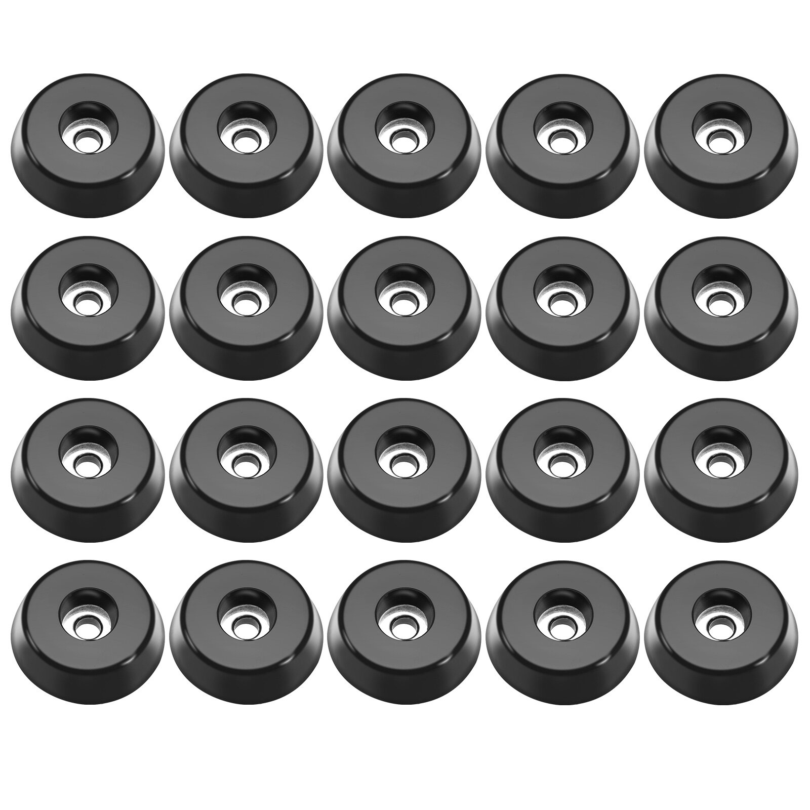 20x Rubber Feet Round Bumper Furniture Table Printer Floor Protector D18x15xH5mm
